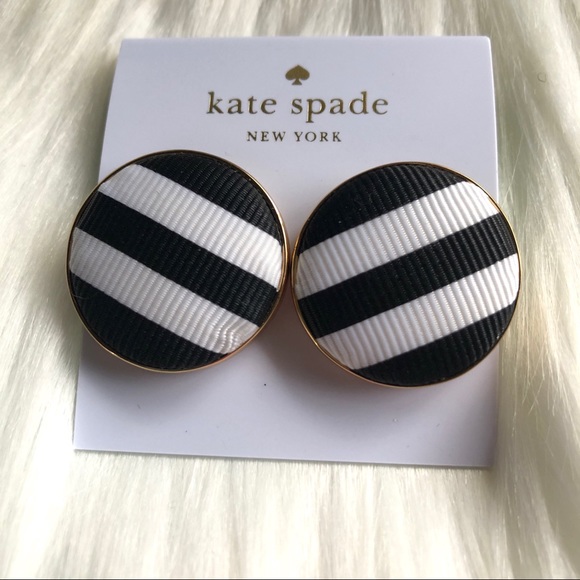 Kate Spade | set sail striped ribbon post earrings - Picture 7 of 11